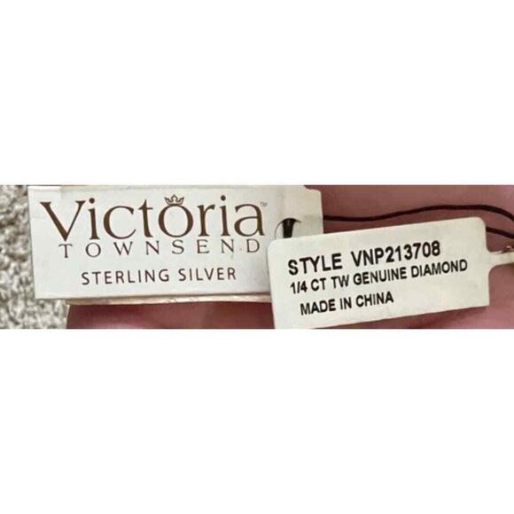 NEW Genuine Natural 1/4 CT TW Diamond Heart Gold On Sterling Silver Necklace - Picture 6 of 6